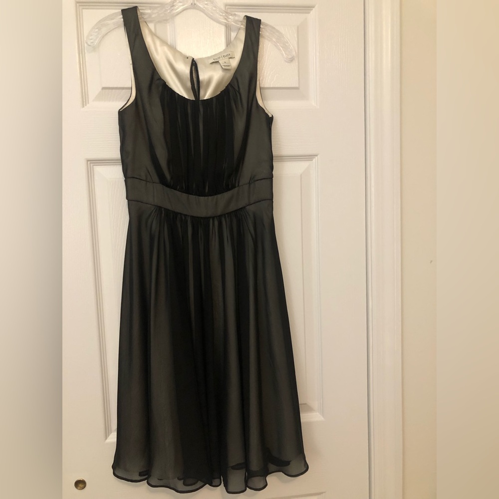 White House Black Market black/cream dress in size 0